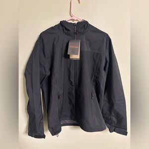 Hawke & Co Hooded Performance Jacket Mens Medium Rain Water Resistant New Black